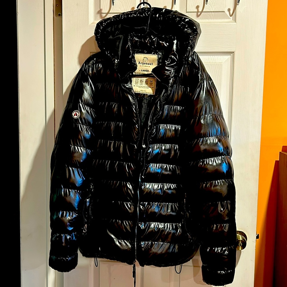 Men’s Black & Shiny Argonaut Arctic Expedition Coat.